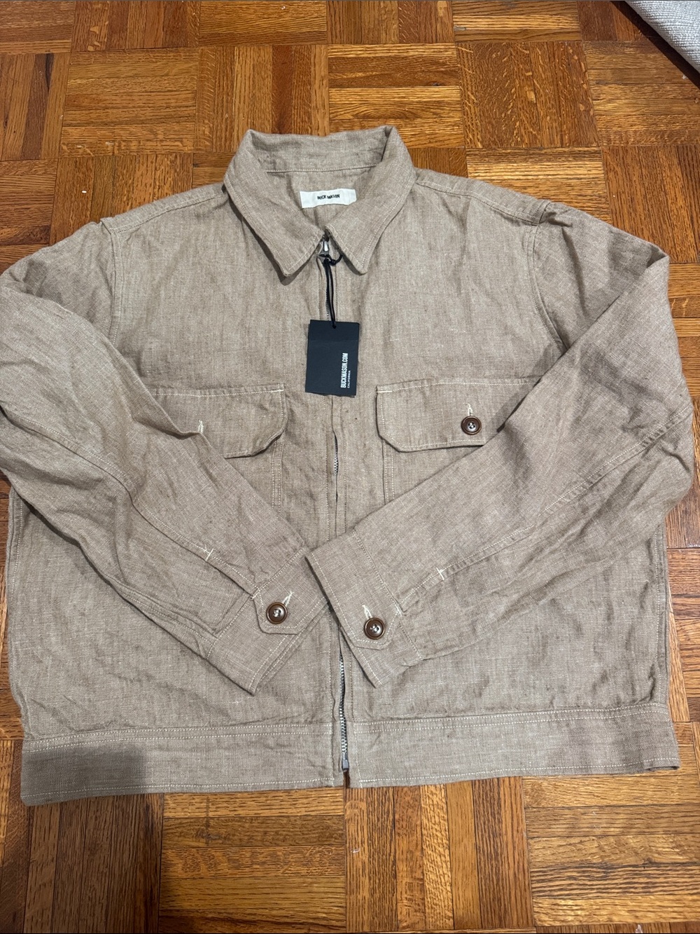 Buck Mason Lightweight Tan Shirt Jacket